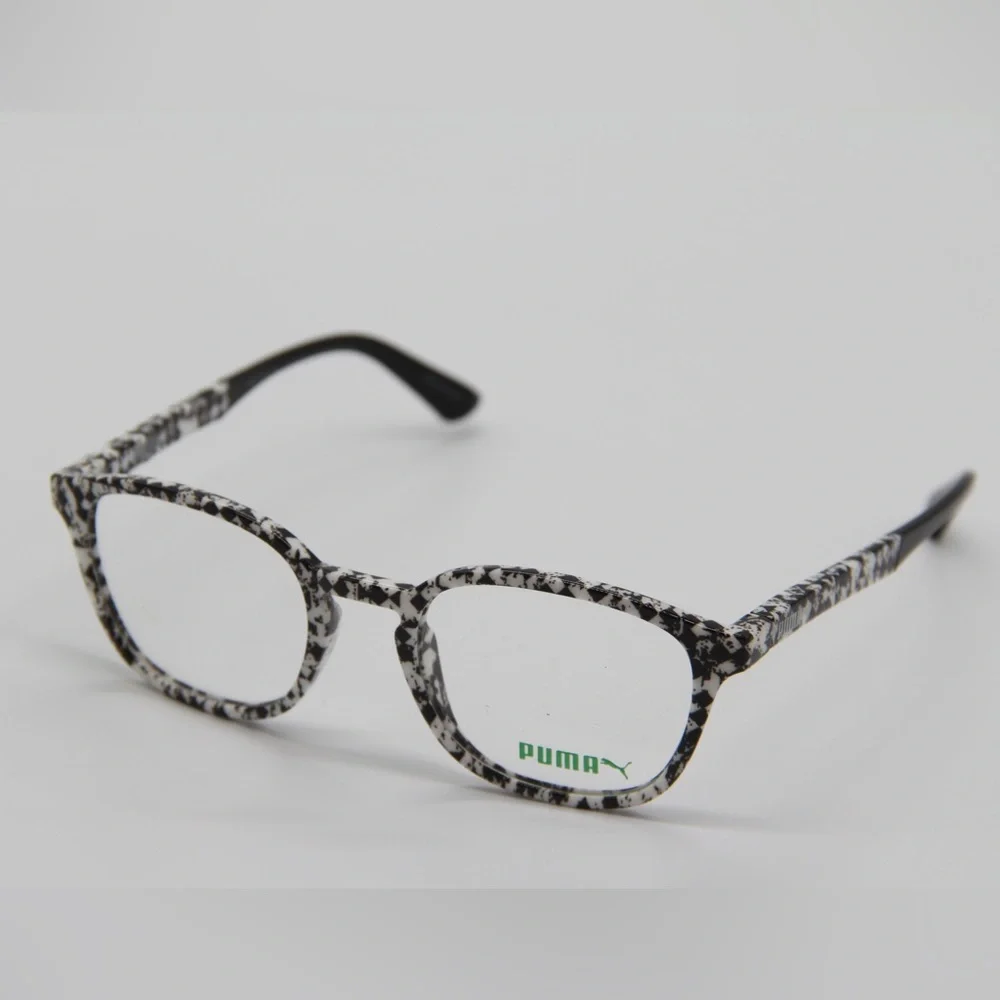 NEW PUMA PU0118O 001 BLACK WHITE EYEGLASSES PUMA PU01180
